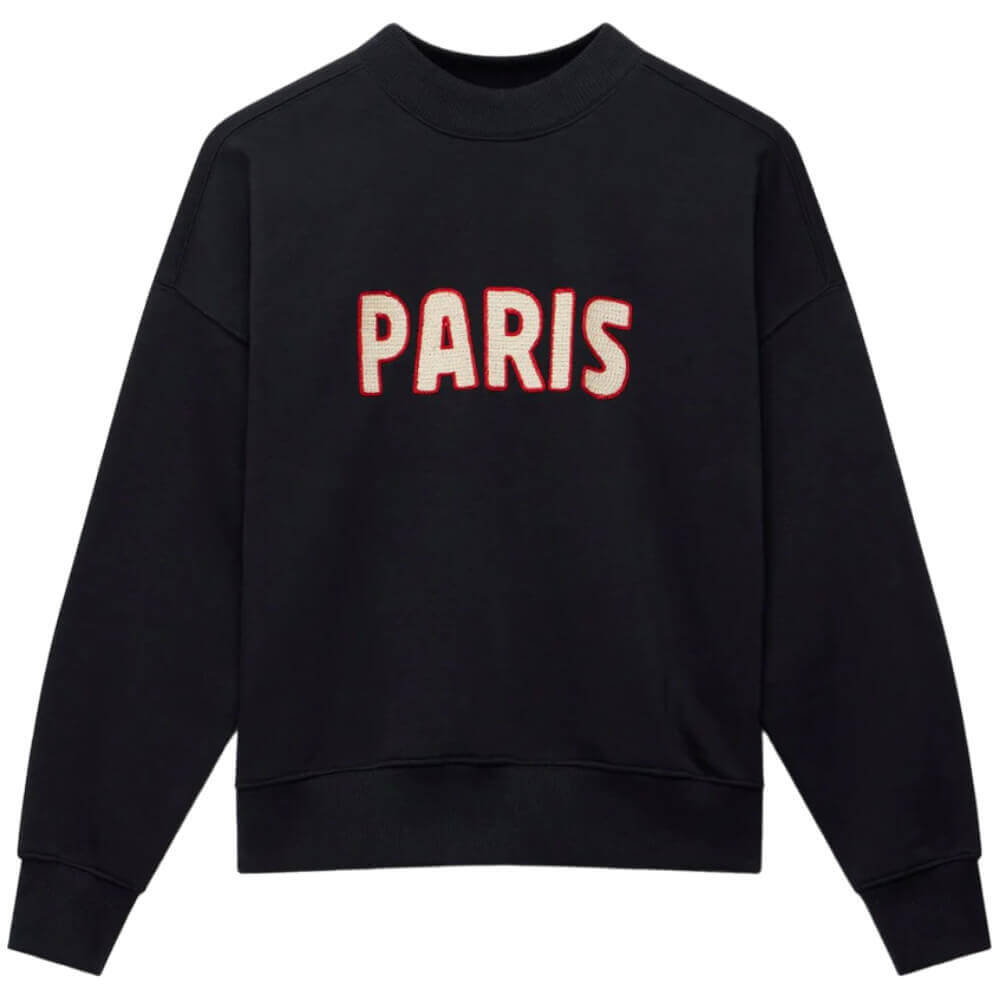 Mint Velvet Navy Cotton Blend Paris Sweatshirt